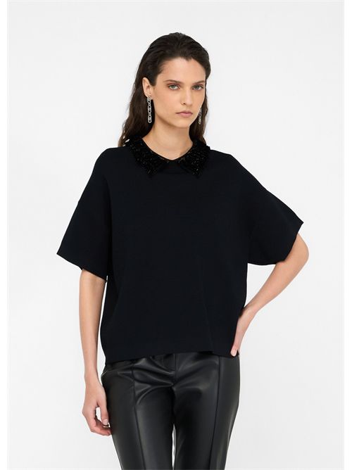 Maglia con paillettes LIU JO | CF5038MS55N/22222